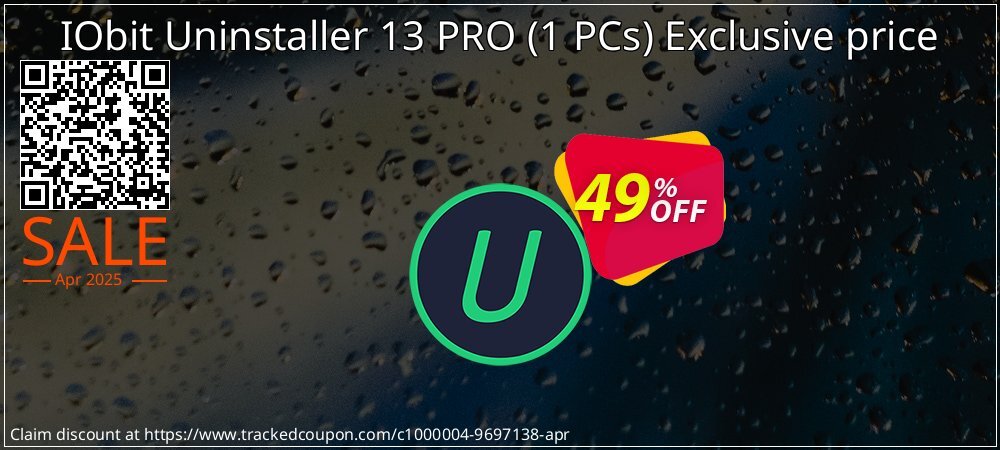 IObit Uninstaller 13 PRO - 1 PCs Exclusive price coupon on Virtual Vacation Day offering discount