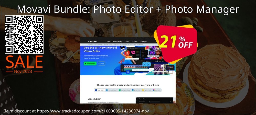 Movavi Bundle: Photo Editor + Photo Manager coupon on National Smile Day promotions
