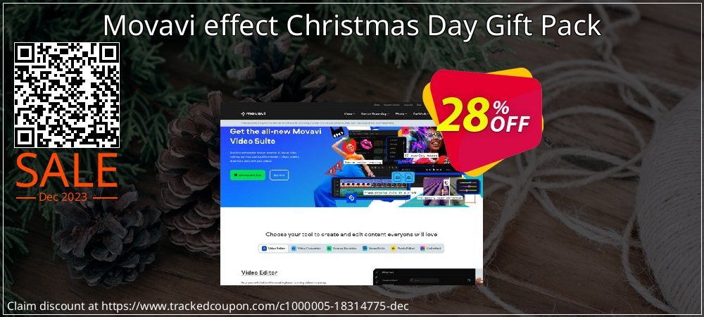 Movavi effect Christmas Day Gift Pack coupon on Mother's Day sales