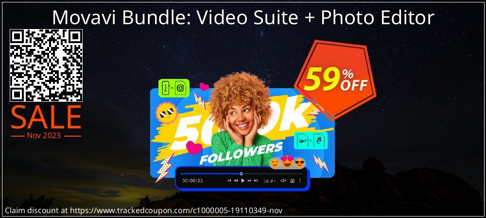 Movavi Bundle: Video Suite + Photo Editor coupon on National Smile Day deals