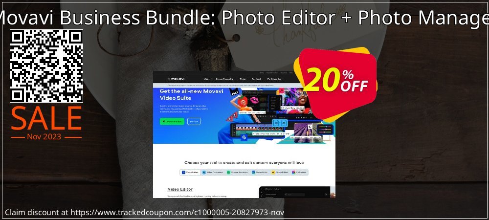 Movavi Business Bundle: Photo Editor + Photo Manager coupon on National Pizza Party Day offer