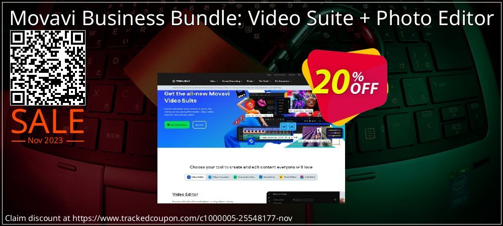 Movavi Business Bundle: Video Suite + Photo Editor coupon on National Pumpkin Day promotions