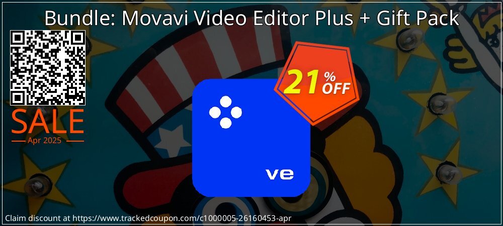 Bundle: Movavi Video Editor Plus + Gift Pack coupon on National Pizza Party Day sales