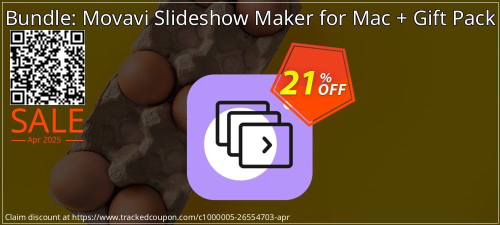 Bundle: Movavi Slideshow Maker for Mac + Gift Pack coupon on Easter Day offering discount