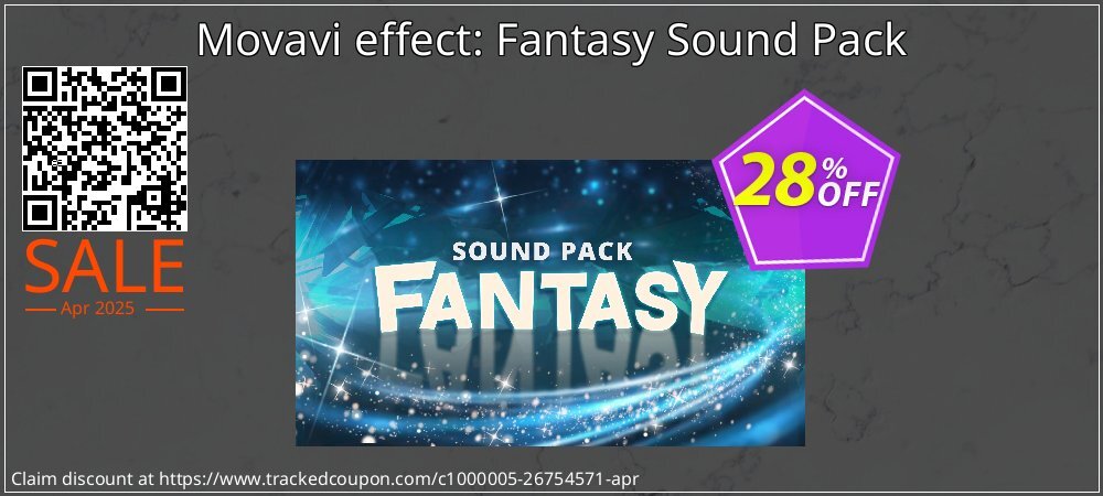 Movavi effect: Fantasy Sound Pack coupon on World Party Day sales