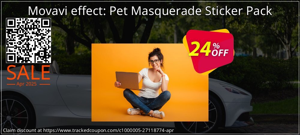 Movavi effect: Pet Masquerade Sticker Pack coupon on Father's Day offer