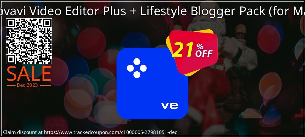 Movavi Video Editor Plus + Lifestyle Blogger Pack - for Mac  coupon on World Whisky Day super sale