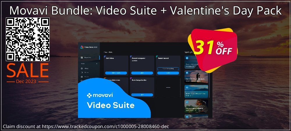 Movavi Bundle: Video Suite + Valentine's Day Pack coupon on National Walking Day sales