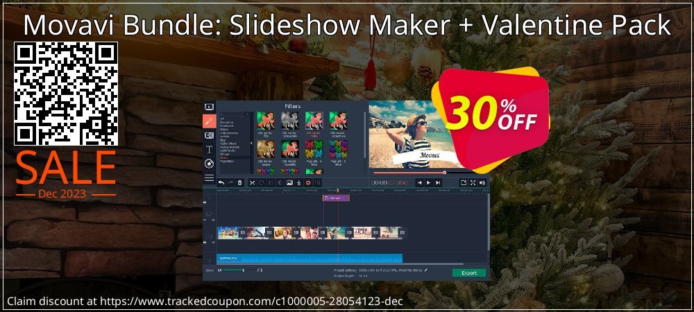 Movavi Bundle: Slideshow Maker + Valentine Pack coupon on Virtual Vacation Day offering sales