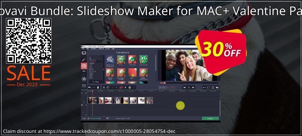 Movavi Bundle: Slideshow Maker for MAC+ Valentine Pack coupon on National Smile Day promotions