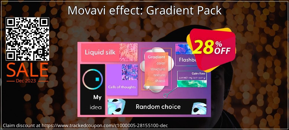 Movavi effect: Gradient Pack coupon on Christmas Card Day offer
