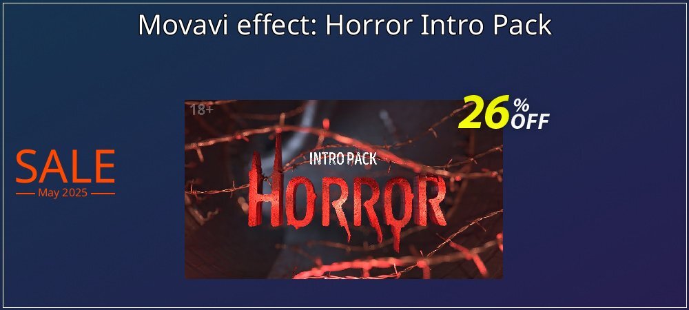 Movavi effect: Horror Intro Pack coupon on April Fools' Day deals