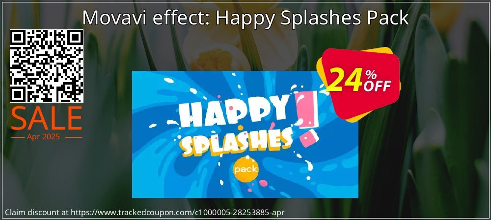 Movavi effect: Happy Splashes Pack coupon on National Walking Day offering discount