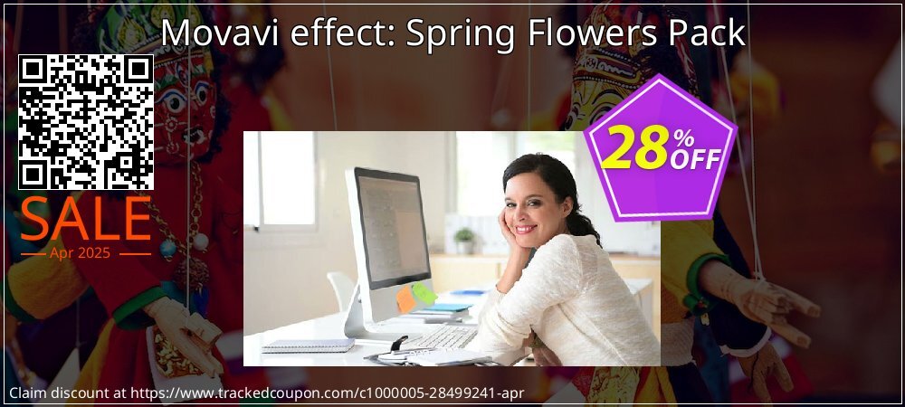 Movavi effect: Spring Flowers Pack coupon on World Party Day offer