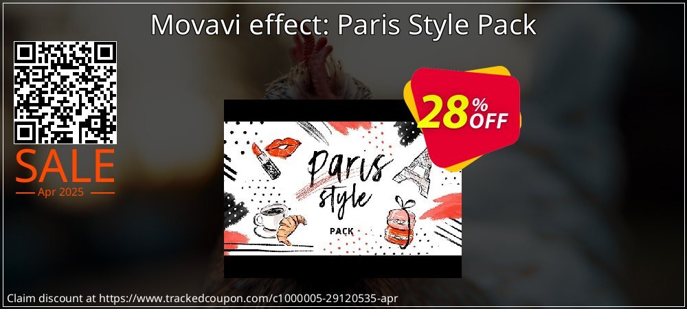 Movavi effect: Paris Style Pack coupon on Mother's Day sales