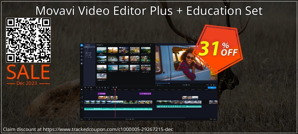 Movavi Video Editor Plus + Education Set coupon on National Walking Day super sale