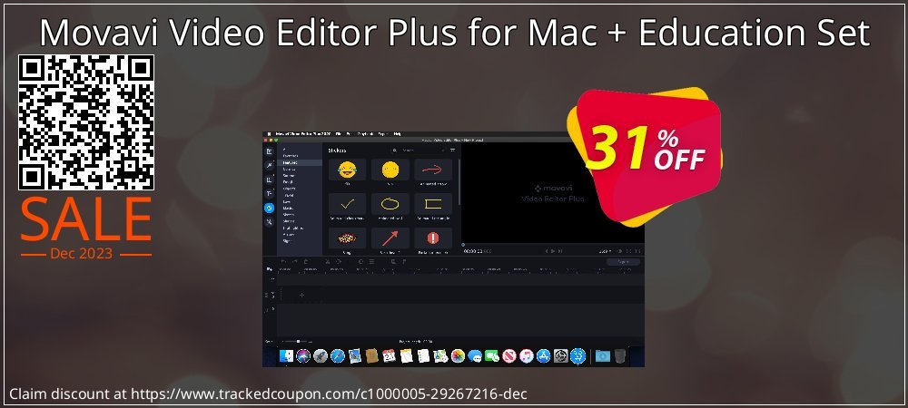 Movavi Video Editor Plus for Mac + Education Set coupon on World Whisky Day promotions