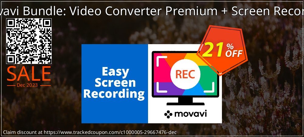 Movavi Bundle: Video Converter Premium + Screen Recorder coupon on Christmas Eve sales
