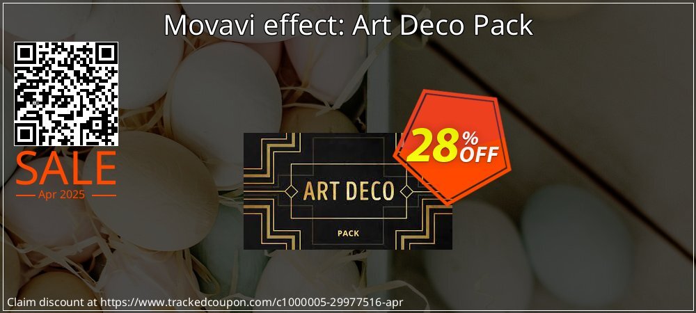 Movavi effect: Art Deco Pack coupon on World Party Day sales