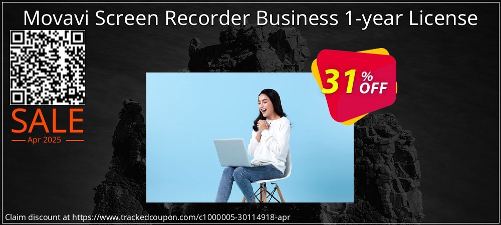 Movavi Screen Recorder Business 1-year License coupon on Virtual Vacation Day discounts