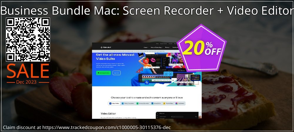 Business Bundle Mac: Screen Recorder + Video Editor coupon on World Party Day discounts