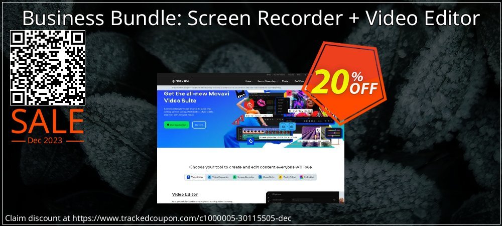 Business Bundle: Screen Recorder + Video Editor coupon on National Walking Day deals