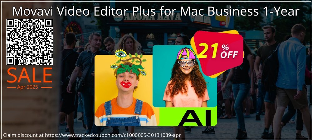 Movavi Video Editor Plus for Mac Business 1-Year coupon on Tell a Lie Day super sale