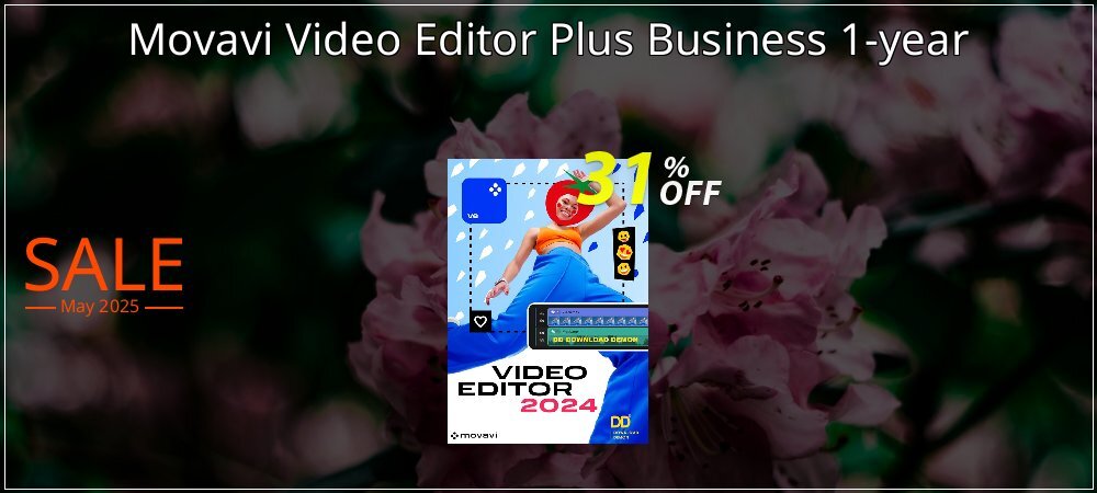 Movavi Video Editor Plus Business 1-year coupon on National Pizza Party Day super sale