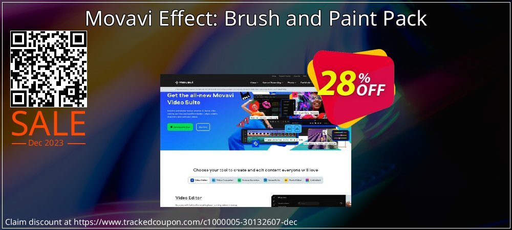Movavi Effect: Brush and Paint Pack coupon on National Memo Day offering discount