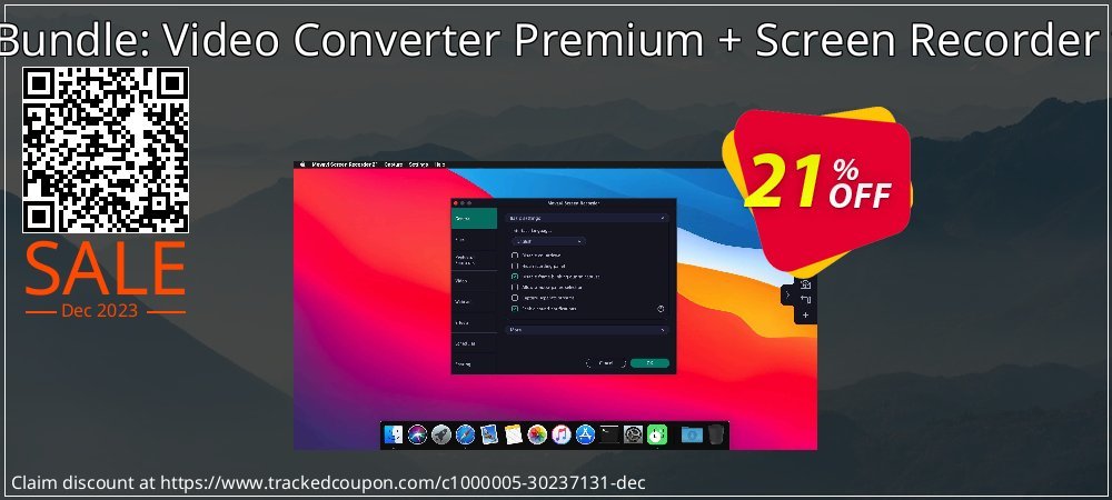 Movavi Bundle: Video Converter Premium + Screen Recorder for MAC coupon on World Party Day deals