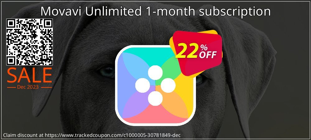 Movavi Unlimited 1-month subscription coupon on New Year's Weekend sales