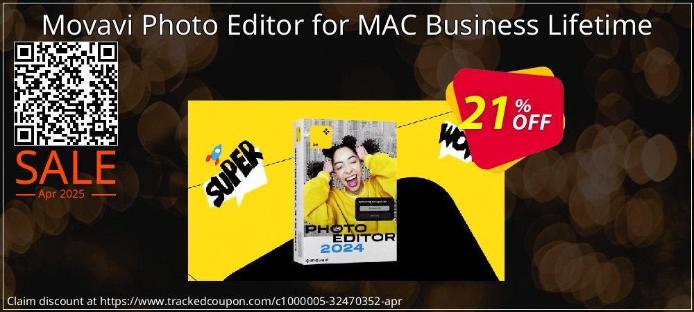 Movavi Photo Editor for MAC Business Lifetime coupon on National Memo Day promotions