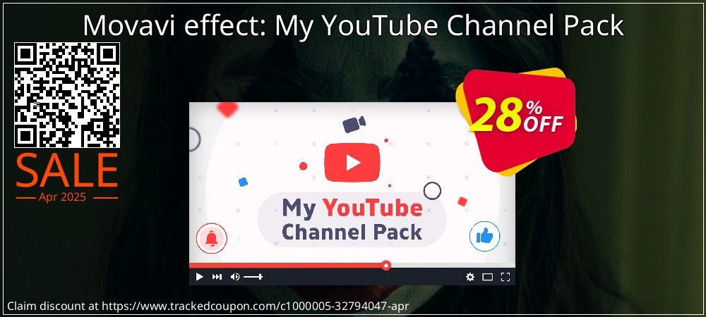 Movavi effect: My YouTube Channel Pack coupon on National Memo Day sales