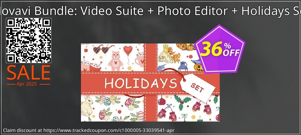 Movavi Bundle: Video Suite + Photo Editor + Holidays Set coupon on National Loyalty Day deals