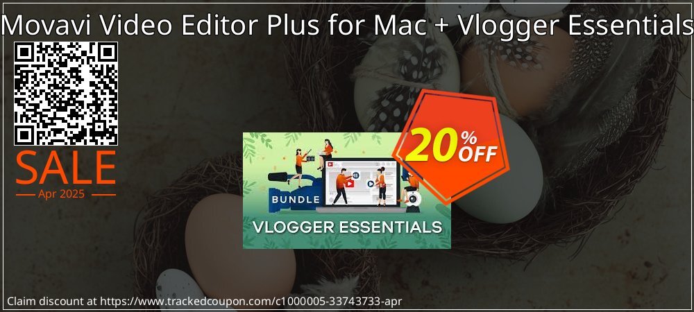 Movavi Video Editor Plus for Mac + Vlogger Essentials coupon on Easter Day offering sales