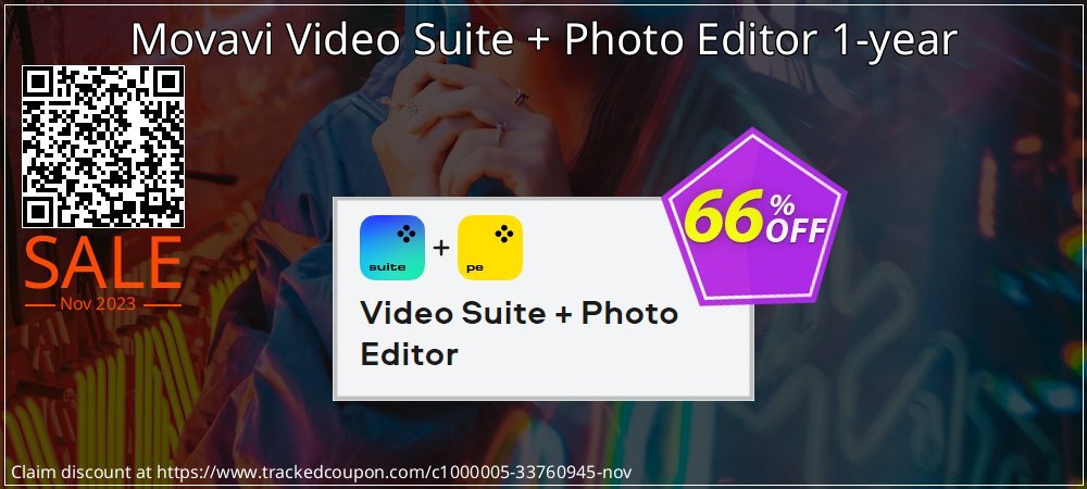 Movavi Video Suite + Photo Editor 1-year coupon on National Walking Day sales