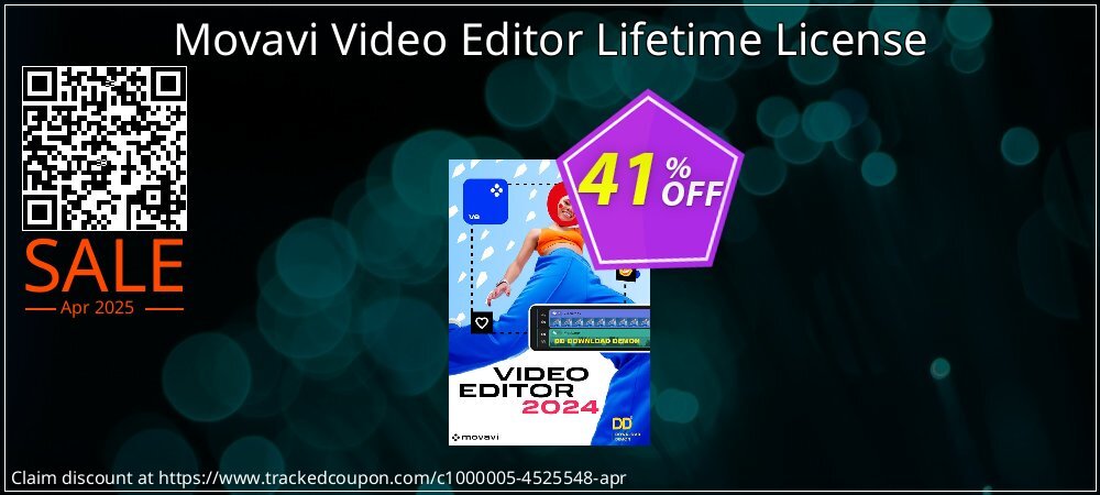 Movavi Video Editor Lifetime License coupon on Easter Day offering sales