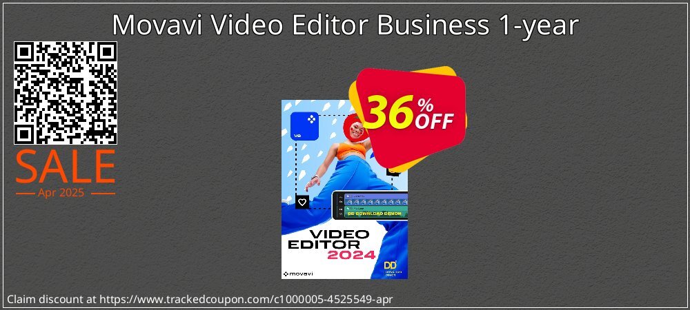 Movavi Video Editor Business 1-year coupon on Tell a Lie Day super sale