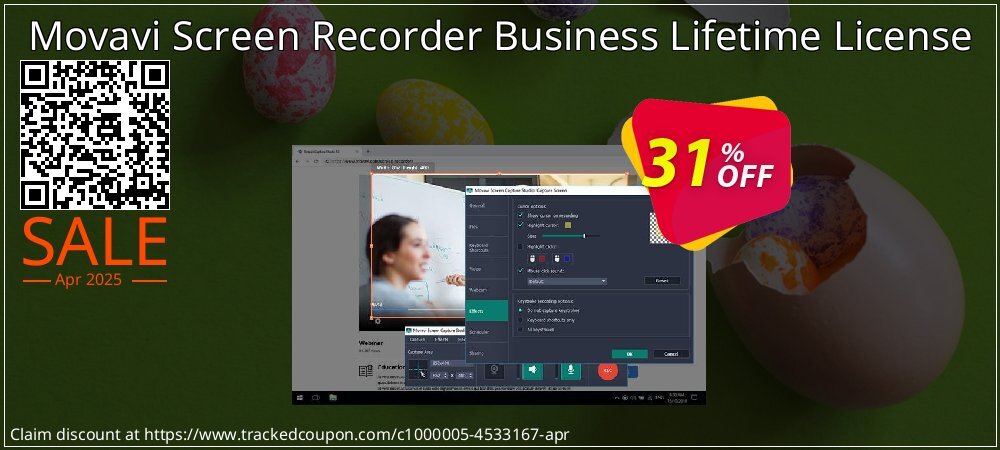 Movavi Screen Recorder Business Lifetime License coupon on National Memo Day offer