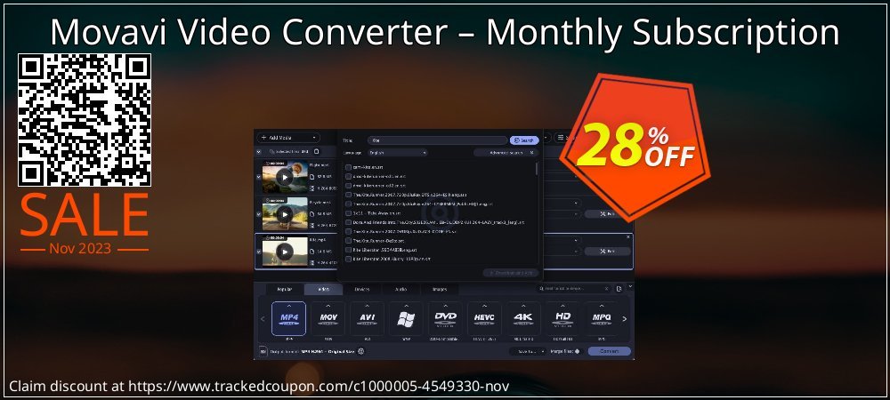 Movavi Video Converter – Monthly Subscription coupon on Mother's Day deals