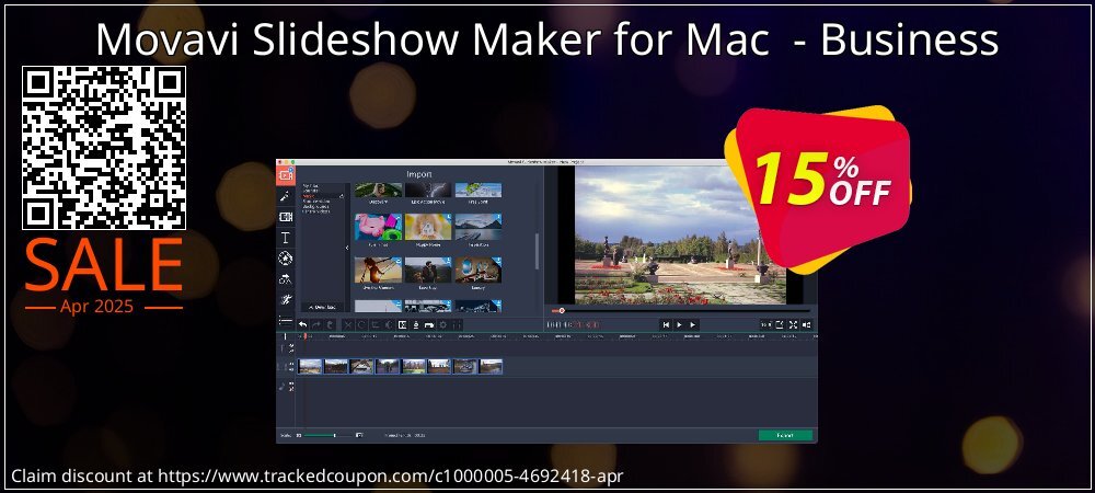 Movavi Slideshow Maker for Mac  - Business coupon on Easter Day super sale