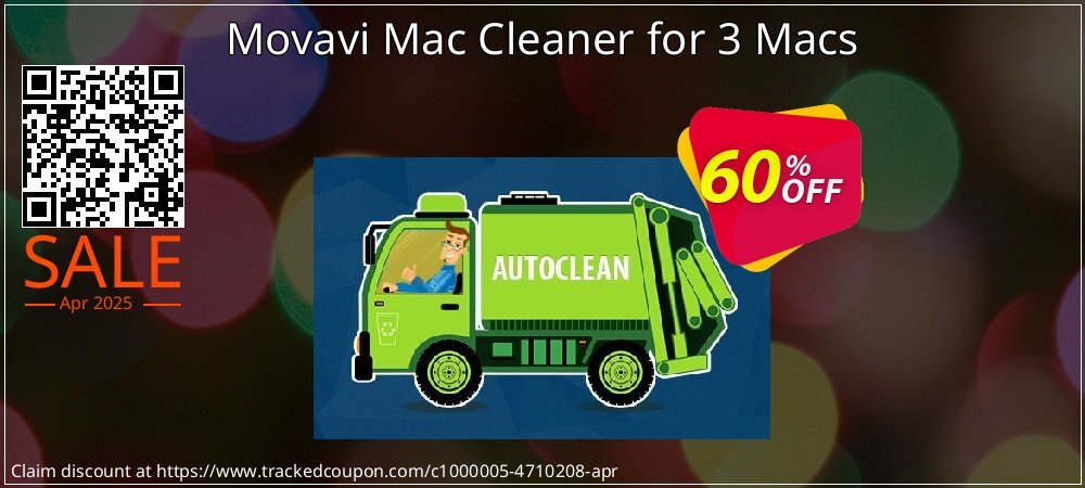 Movavi Mac Cleaner for 3 Macs coupon on National Pizza Party Day offering discount