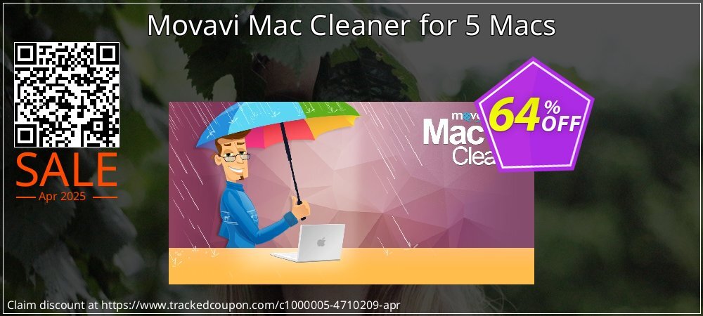 Movavi Mac Cleaner for 5 Macs coupon on National Smile Day offering sales