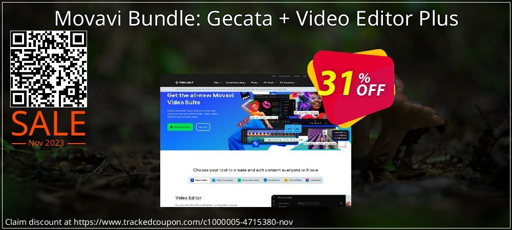 Movavi Bundle: Gecata + Video Editor Plus coupon on Mother's Day deals
