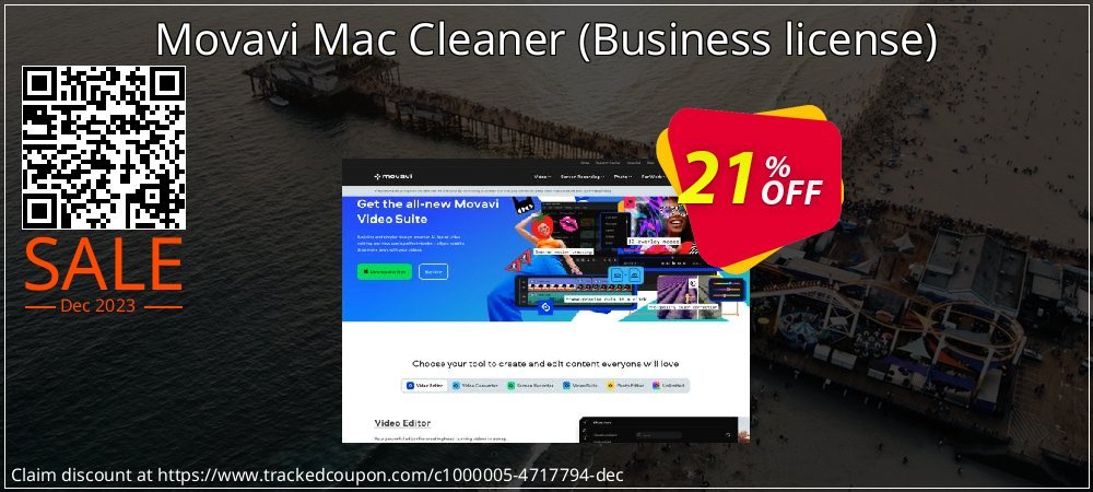 Movavi Mac Cleaner - Business license  coupon on National Smile Day discount