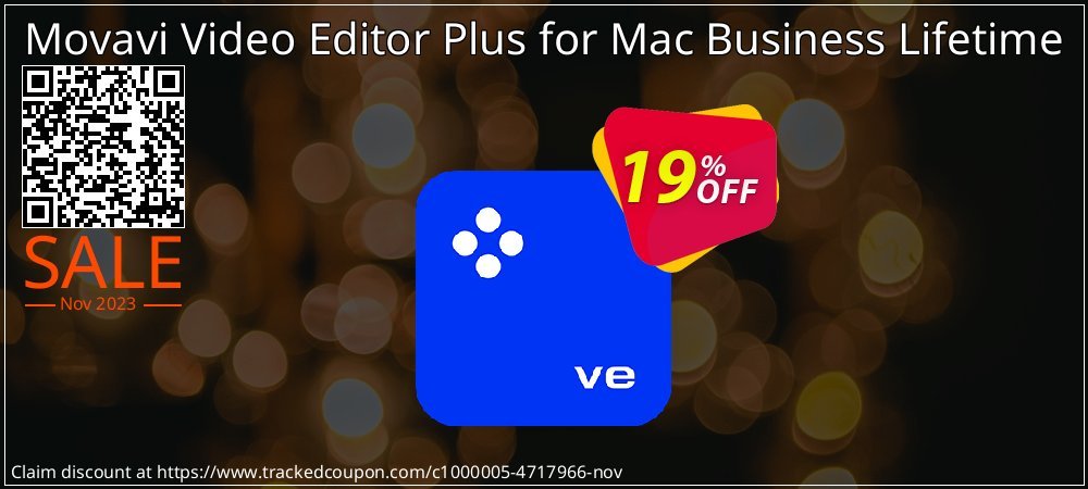 Movavi Video Editor Plus for Mac - Business License coupon on World Whisky Day offering discount