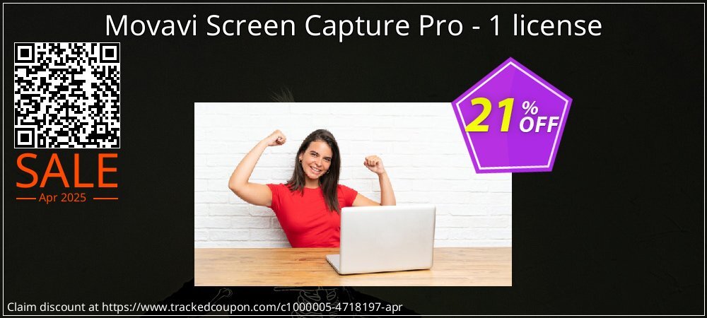 Movavi Screen Capture Pro - 1 license coupon on Working Day deals