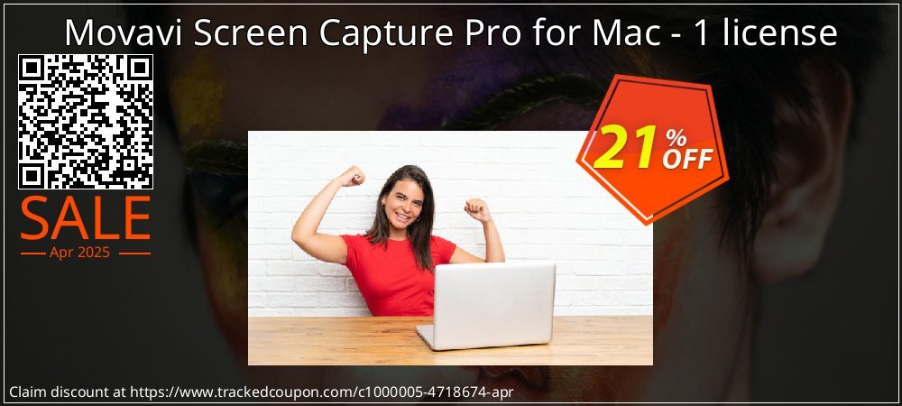 Movavi Screen Capture Pro for Mac - 1 license coupon on World Password Day deals