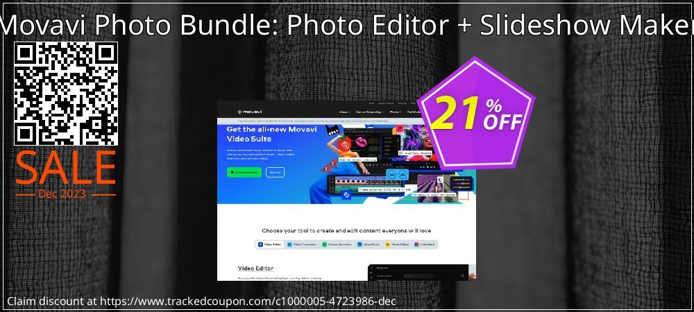 Movavi Photo Bundle: Photo Editor + Slideshow Maker coupon on World Party Day offer