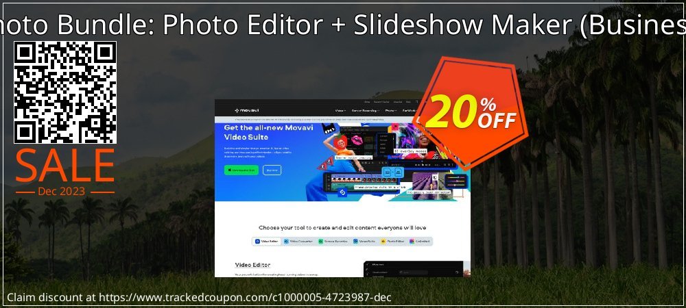 Movavi Photo Bundle: Photo Editor + Slideshow Maker - Business License  coupon on Working Day offering discount